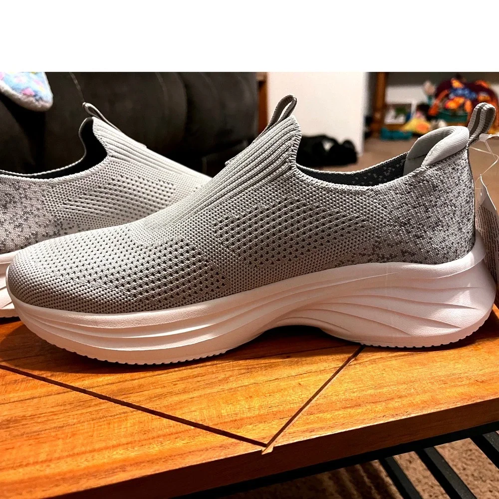 PolarPals Women's Gray‎ Slip On Knit Comfort Sneakers Size EU40/US 9.5 NWB
